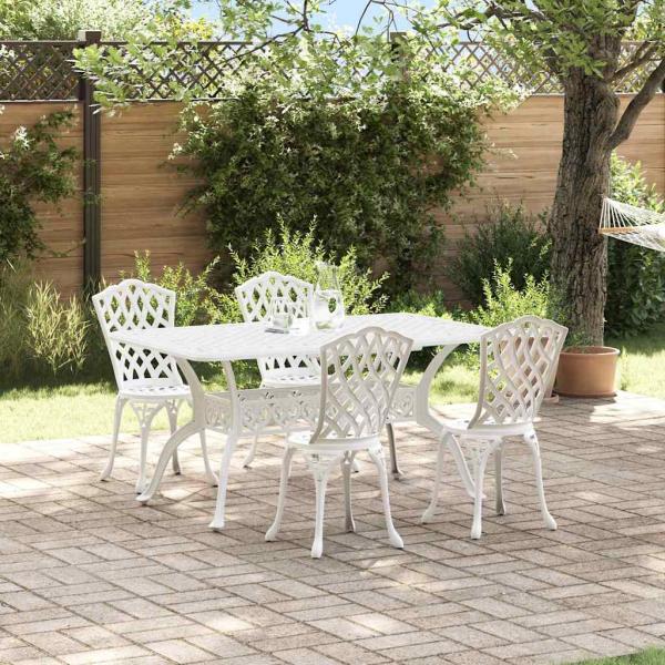 Set aus 3 Weiß Gussaluminium 150 x 90 x 72 cm Coole Muster