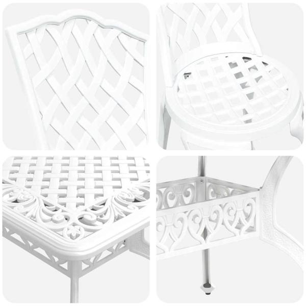 Set aus 4 Weiß Gusseisen 150 cm x 90 cm x 72 cm