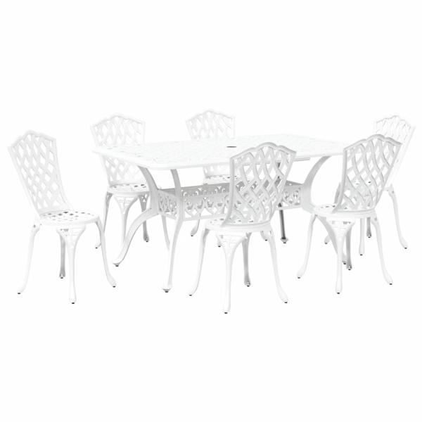 Set aus 4 Weiß Gusseisen 150 cm x 90 cm x 72 cm