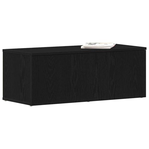 TV-Schrank aus schwarzer Eiche, 80x34x30 cm, aus Holzwerkstoff