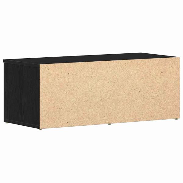 TV-Schrank aus schwarzer Eiche, 80x34x30 cm, aus Holzwerkstoff