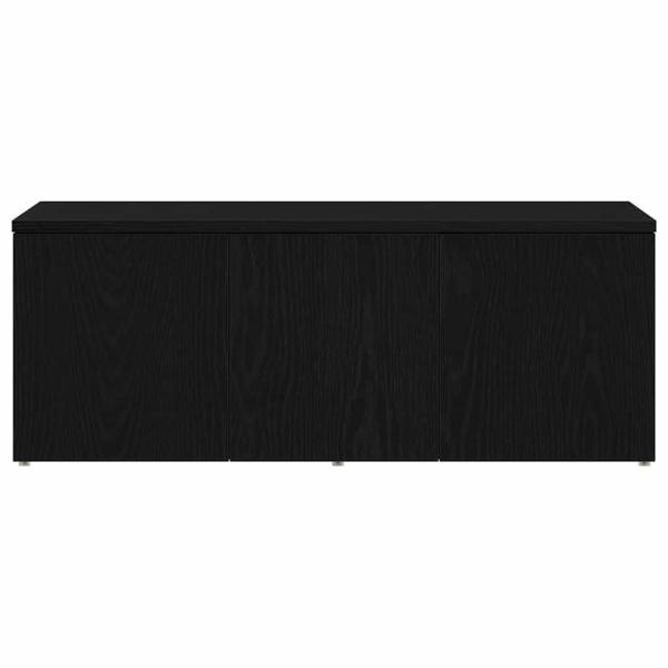 TV-Schrank aus schwarzer Eiche, 80x34x30 cm, aus Holzwerkstoff
