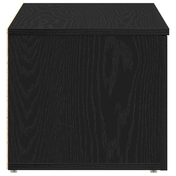 TV-Schrank aus schwarzer Eiche, 80x34x30 cm, aus Holzwerkstoff