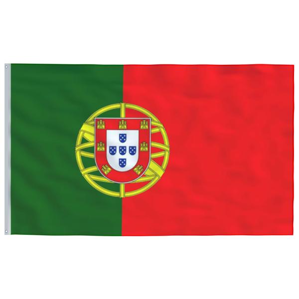 Flagge Portugals mit Mast 5,55 m Aluminium