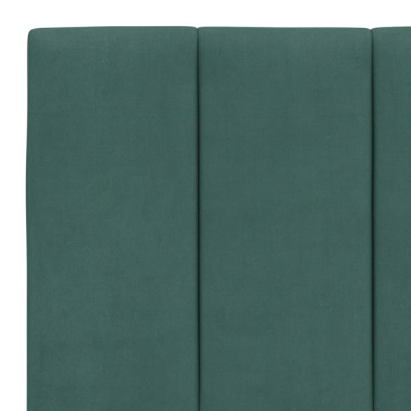 Bettgestell ohne Matratze Dunkelgrün 200x200 cm Samt