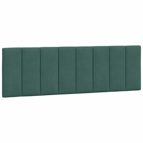 Bettgestell ohne Matratze Dunkelgrün 160x200 cm Samt