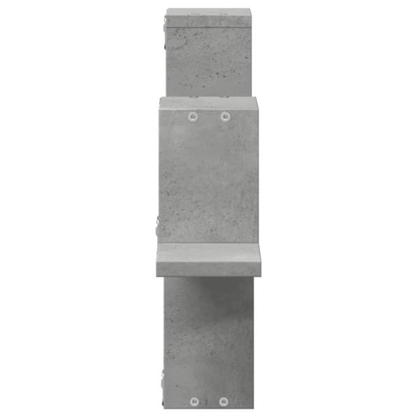 Wandregal Betongrau 104,5x10x43 cm Holzwerkstoff