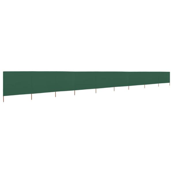 9-teiliges Windschutzgewebe 1200 x 80 cm Grün
