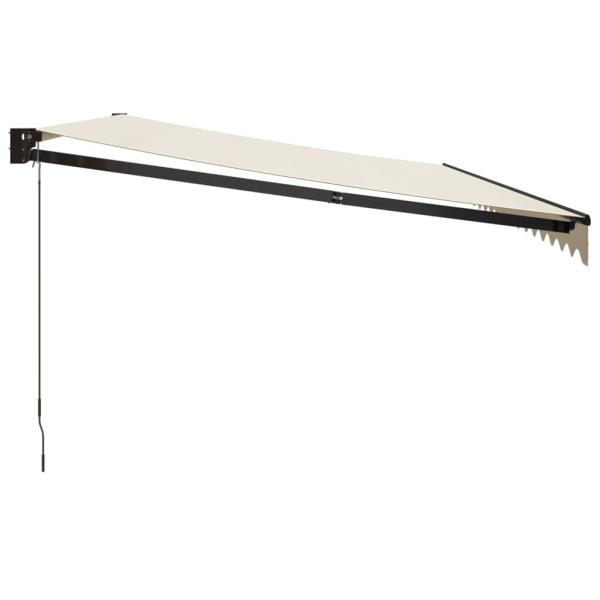 Markise Einziehbar Creme 5x3 m Stoff und Aluminium