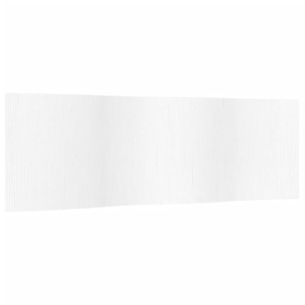 Paravent Weiß 165x600 cm Bambus
