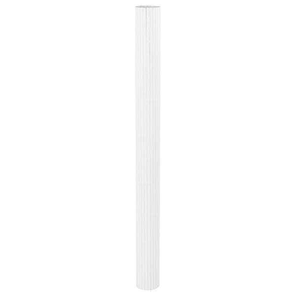 Paravent Weiß 165x600 cm Bambus