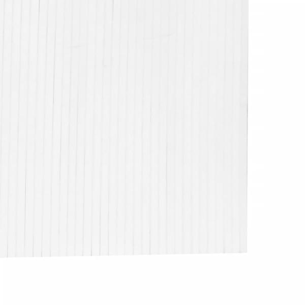 Paravent Weiß 165x600 cm Bambus