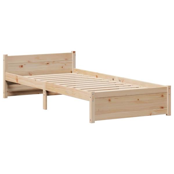 Massivholzbett ohne Matratze 100x200 cm Kiefernholz