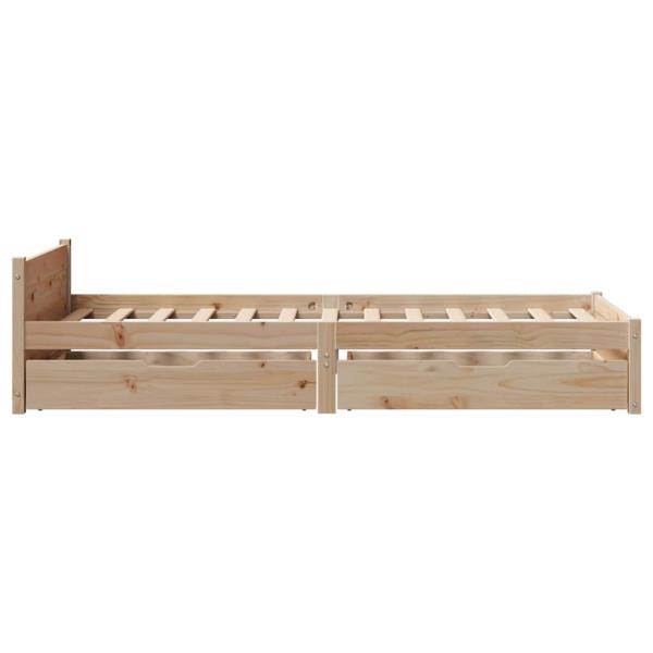 Massivholzbett ohne Matratze 100x200 cm Kiefernholz