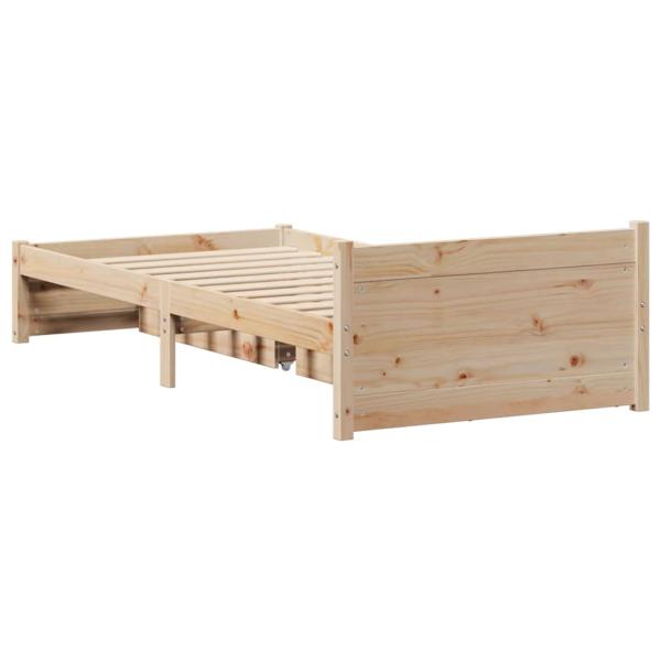 Massivholzbett ohne Matratze 100x200 cm Kiefernholz