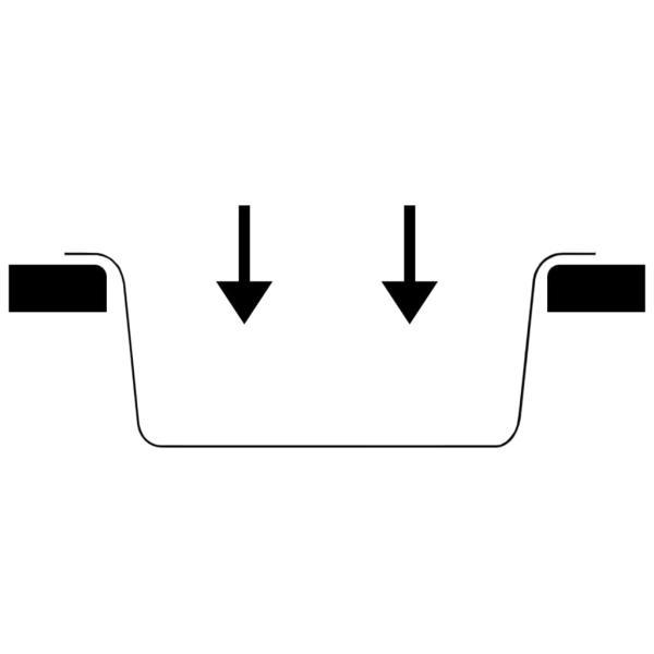 Küchenspüle mit Überlauf Beige Granit