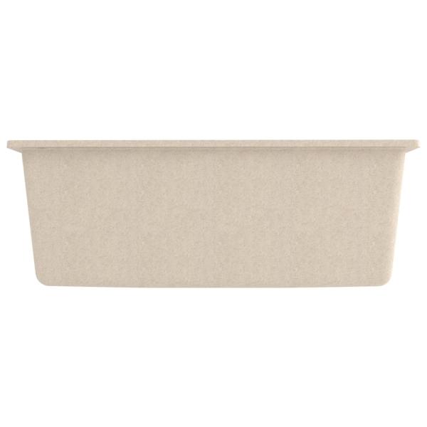 Küchenspüle mit Überlauf Beige Granit