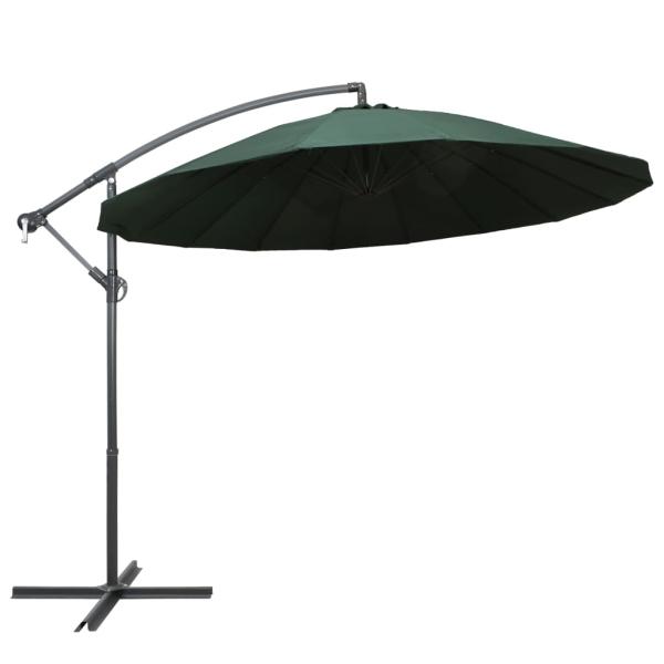 ARDEBO.de - Ampelschirm Grün 3 m Aluminium-Mast