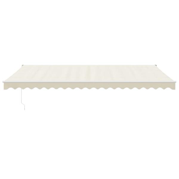 Elektrische Markise mit Kurbel Creme 5x3 m