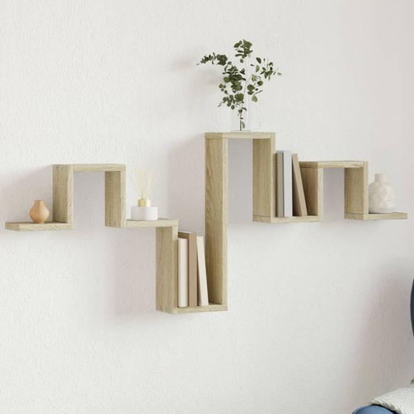 ARDEBO.de - Wandregal Sonoma-Eiche 104,5x10x43 cm Holzwerkstoff
