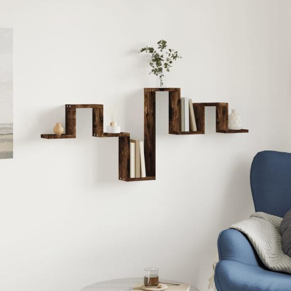 Wandregal Räuchereiche 104,5x10x43 cm Holzwerkstoff