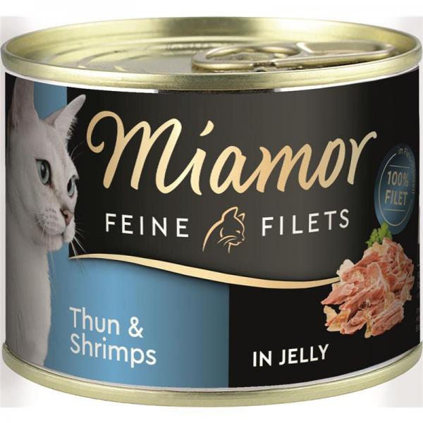 ARDEBO.de Miamor Dose Feine Filets Thunfisch & Shrimps 185 g 