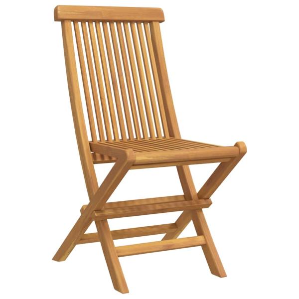 5-teiliges Garten-Esszimmer-Set aus massivem Teakholz
