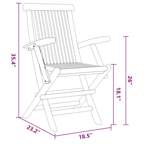 Garten Essgruppe 7 pcs Braun Massivholz Teak