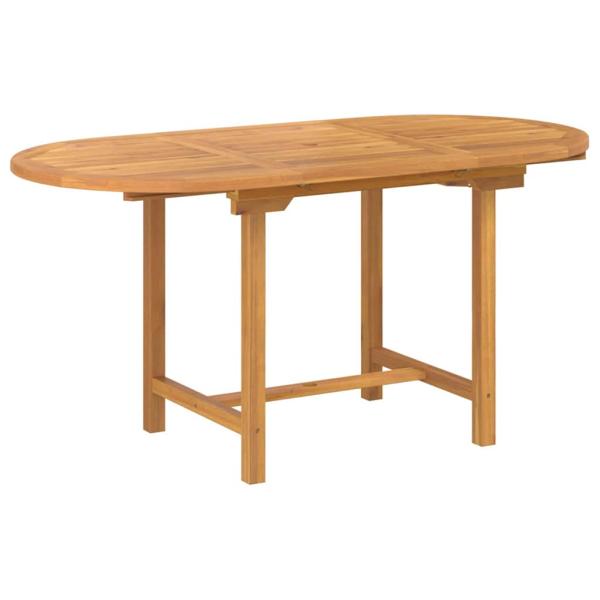 7-teiliges Garten-Dining-Set aus massivem Teakholz