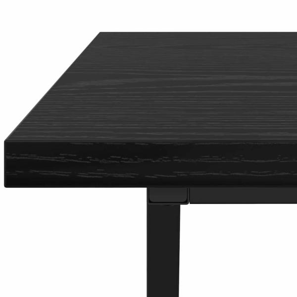 Couchtisch Schwarz Eiche 100x50x40 cm aus Holz und Metall