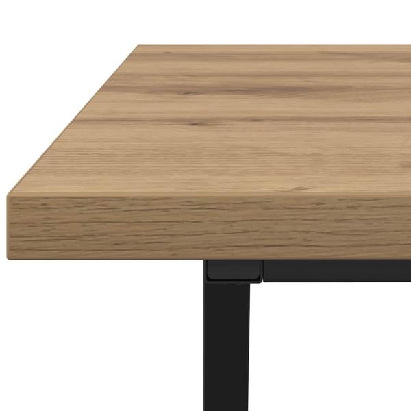 Couchtisch Artisan Eiche 100x50x40 cm aus Holzwerkstoff und Metall