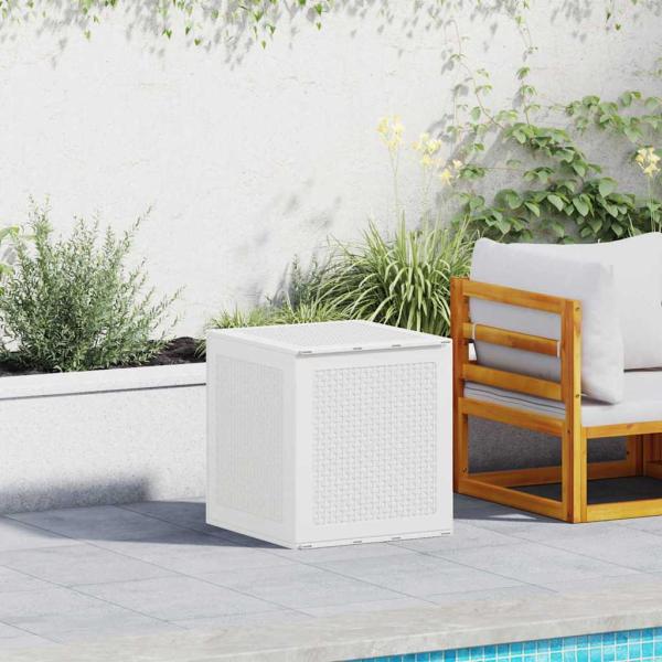 ARDEBO.de - Gartenlagerbox Weiß 55x53x57 cm PP