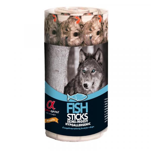 ARDEBO.de alpha spirit Dog Stick Fisch 16er Pack