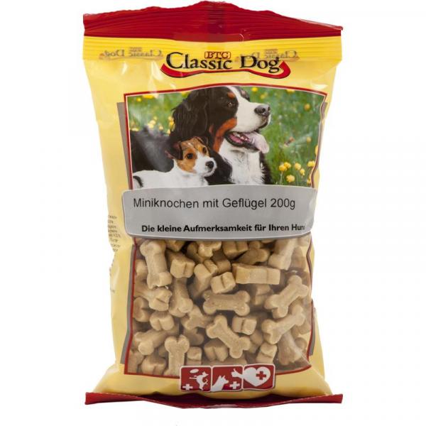 ARDEBO.de Classic Dog Snack Miniknochen mit Geflügel 200g