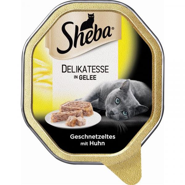 ARDEBO.de Sheba Schale Genuss in Gelee Geschnetzteltes mit Huhn 85g