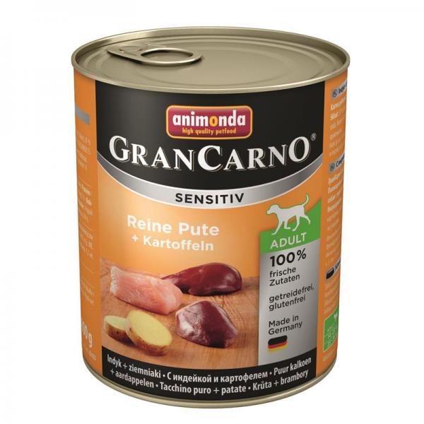 ARDEBO.de Animonda Dog GranCarno Adult Sensitive Pute & Kartoffeln 800g