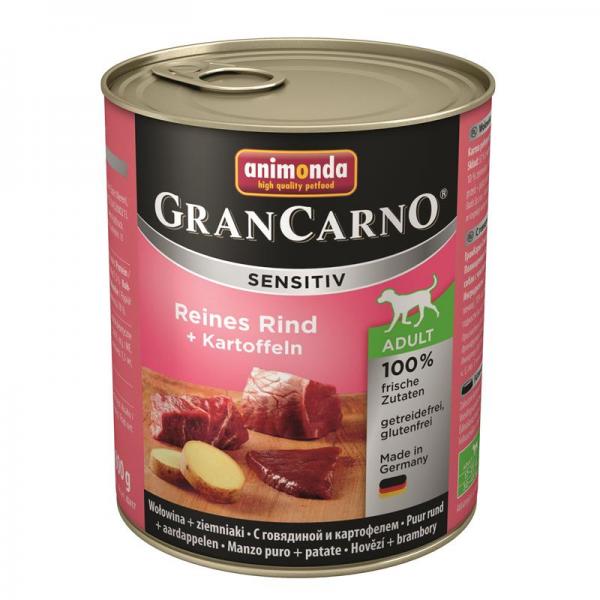 ARDEBO.de Animonda Dog GranCarno Adult Sensitive Rind & Kartoffeln 800g