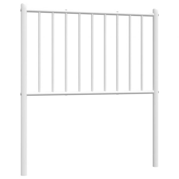 Kopfteil Metall Weiß 75 cm
