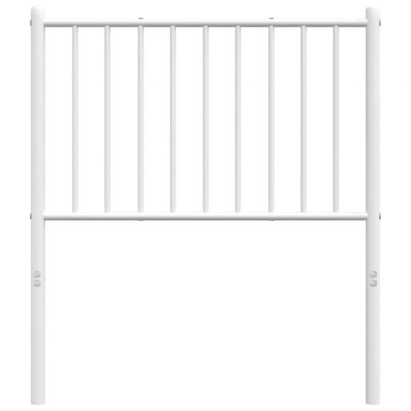 Kopfteil Metall Weiß 75 cm