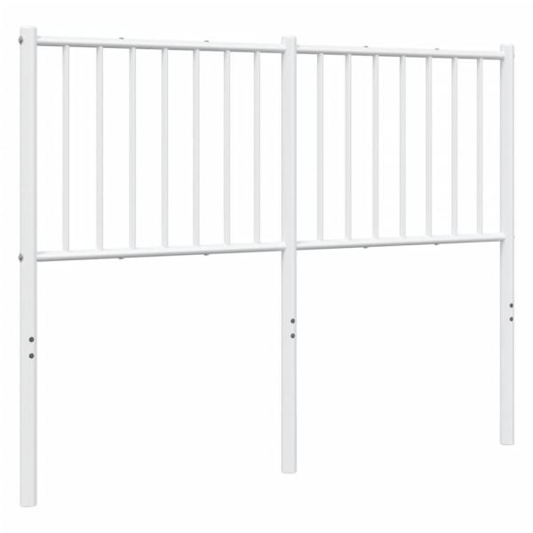 Kopfteil Metall Weiß 120 cm