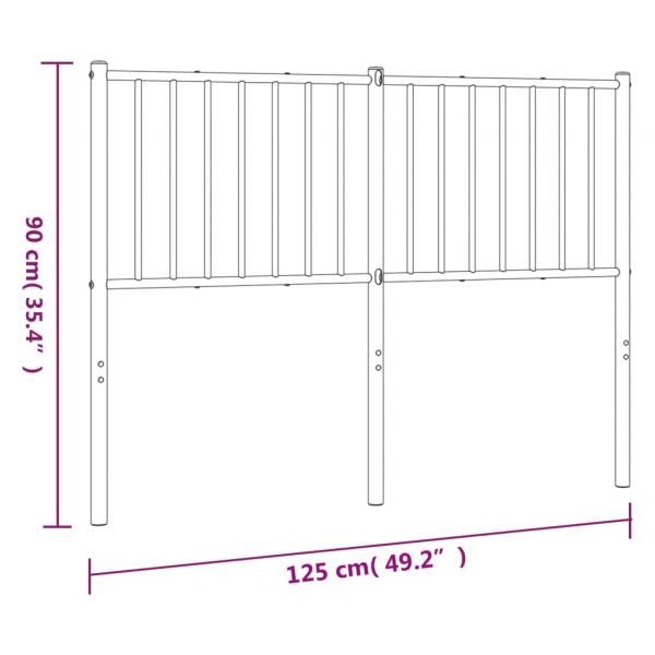 Kopfteil Metall Weiß 120 cm