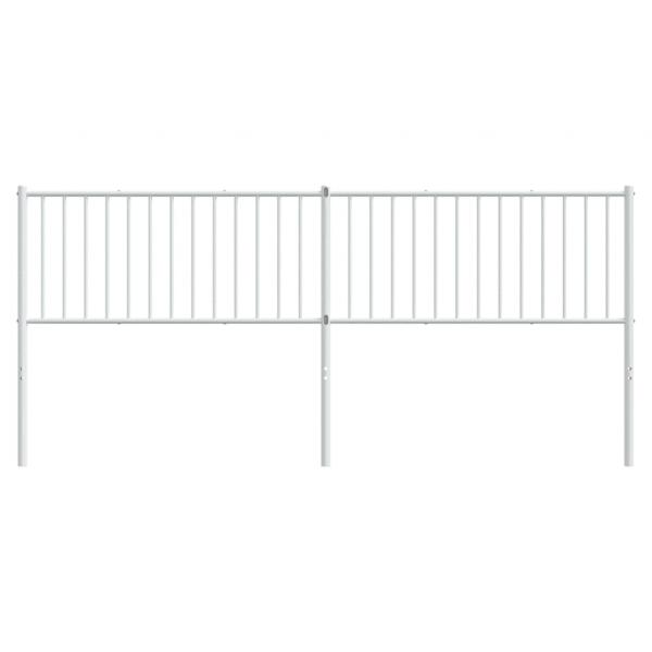 Kopfteil Metall Weiß 200 cm
