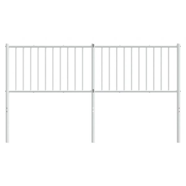 Kopfteil Metall Weiß 160 cm
