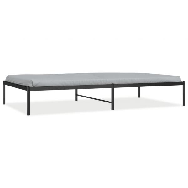 Bettgestell Metall Schwarz 107x203 cm