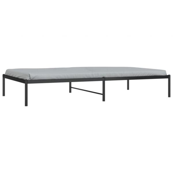 Bettgestell Metall Schwarz 107x203 cm