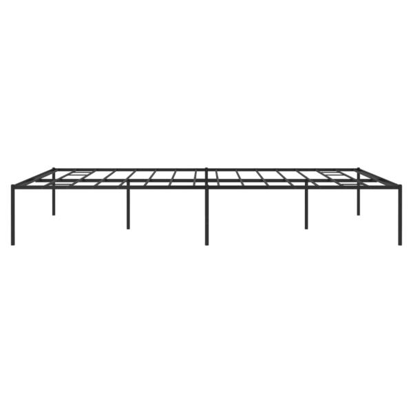 Bettgestell Metall Schwarz 193x203 cm
