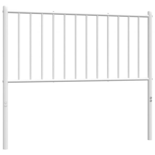 Kopfteil Metall Weiß 100 cm