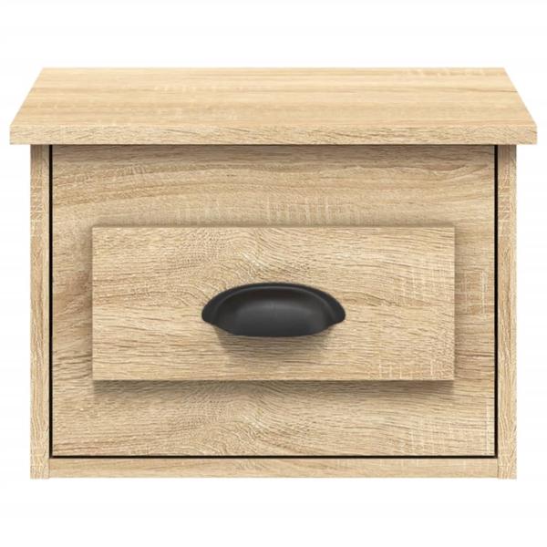 Wand-Nachttische 2 Stk. Sonoma-Eiche 41,5x36x28 cm