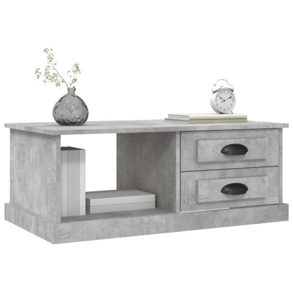 Couchtisch Betongrau 90x50x35 cm Holzwerkstoff