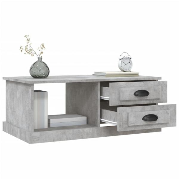 Couchtisch Betongrau 90x50x35 cm Holzwerkstoff